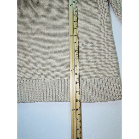 J. Crew Factory *NEW* Merino Wool Cotton Nylon Turtleneck Beige Sweater Women S‎ - Picture 9 of 11